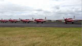 RAAF Roulettes  PC9A Start up to Taxi [upl. by Dnaltruoc774]