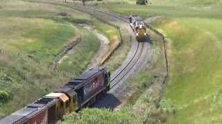 Train 542 Is Retrieved From The Fordell Tunnel In New Zealand 2015 [upl. by Siravrat496]