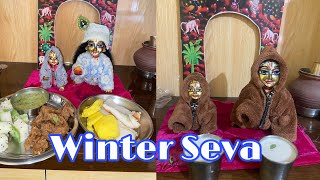 Laddu Gopal ki winter seva routine priyankapanditofficial6820 radheradhe laddugopal krishna [upl. by Markiv]