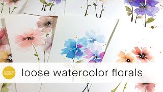 the easiest flowers ive ever painted [upl. by Preciosa]