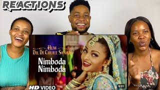 African Friends Reacts To Nimboda Nimboda FULL SONG  Hum Dil De Chuke Sanam  Ajay Devgan [upl. by Hnah]