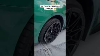 ⁠itsjusta6official 😂😂 bmw m4 g82 bmwm3 m3 f80 f80m3 youtubeshorts cars carcrashes [upl. by Alegnave]