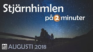 Stjärnhimlen augusti 2018 [upl. by Omari]