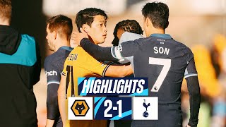 WOLVES 21 TOTTENHAM HOTSPUR  PREMIER LEAGUE HIGHLIGHTS [upl. by Aisauqal]