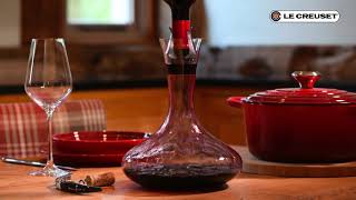 Le Creuset Vitesse Wine Aerating Fountain Decanter [upl. by Ayrb]