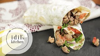 Tantuni Turkish Beef Wrap Recipe  Turkish Street Food Recipes [upl. by Rachele]