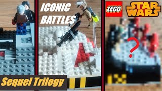 I BUILT iconic LEGO Battles from Every Star Wars Movie Part 3 The Sequels [upl. by Adlesirhc505]