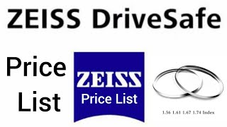 Carl Zeiss Price List  Drive safe  Dura Vision Platinum [upl. by Odella43]