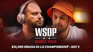 World Series of Poker 2024  10000 Omaha EightorBetter Championship Day 3 [upl. by Ahsitel]