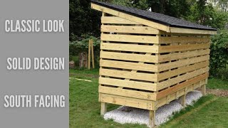 How to build a FirewoodStorage Shed [upl. by Refinney]