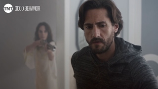 Good Behavior Javier Held At Gunpoint  Season 1 Ep 1 CLIP  TNT [upl. by Ecinehs]