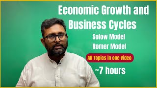 Economic Growth and Business Cycles  Solow Model  Romer Model  Complete  7 Hours [upl. by Arawaj683]