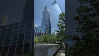 NEW YORK CITY911 MEMORIALshortsvideo shorts short travel newyork nyc memorial usa ny [upl. by Ennaeirb]