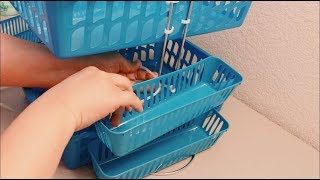 DOLLAR TREE DIY MULTIPURPOSE ORGANIZER FOR CRAFTING AND MANY MORE Quick amp Easy 6 [upl. by Nniuqal589]