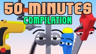 FUNNY TOOLS for Kids COMPILATION  50 minutes of Cartoons [upl. by Derfliw]