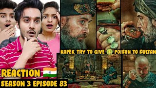 Ertugrul Ghazi Urdu Season 3 Episode 83  Sadettin kopek give Poison to Sultan Alauddin [upl. by Marina]