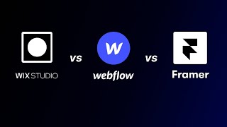 Framer vs Wix Studio vs Webflow  Comparing the Top 3 Website Builder [upl. by Lered321]