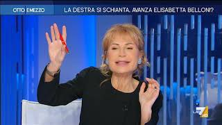 Otto e Mezzo la7  La destra si schianta avanza Elisabetta Belloni [upl. by Ettenauq]