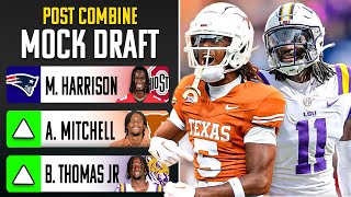 2024 NFL Mock Draft  Post Combine with HUGE TRADES [upl. by Dnalyag]