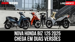 LANÇAMENTO NOVA HONDA BIZ 125 2025 CHEGA EM DUAS VERSÕES ES R 12000 E EX R 1497000 [upl. by Fransisco]