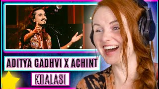 Vocal Coach reacts to Khalasi  Aditya Gadhvi x Achint [upl. by Alejandro174]