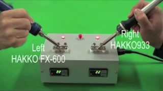 HAKKO FX600 amazing thermal recovery [upl. by Chaing6]