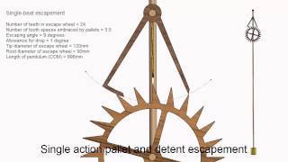 Single Action Pallet and Detent Escapement [upl. by Annovad]