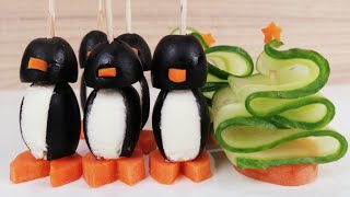 Aperitive de sarbatori si ocazii speciale  Penguin Appetizers  Aperitiv rapid  Retete usoare [upl. by Sunil]