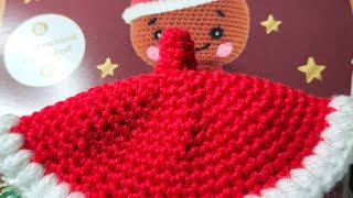 vidéo 3 🤩LE BONNET DU BONHOMME EN PAIN DÉPICE 🤩amigurumiscrochet amigurumiaction [upl. by Leahci665]