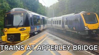 A few trains at Apperley Bridge 10824 [upl. by Ardnuasak]