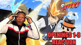 Katekyo Hitman Reborn Openings 18 ALL OPENINGS  BLIND REACTION [upl. by Tnaryb]