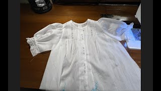 Project 36 Video 11 Boy Day Gown amp Bonnet Old Fashioned Baby Layette Revised 1997 [upl. by Kremer710]