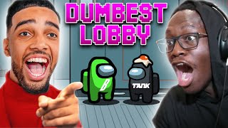 DEJI PLAYS AMONG US WITH BETA SQUAD DUMB LOBBY EDITION [upl. by Litton128]