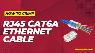 How To Crimp Ethernet Cable Like A Pro rj45 Cat6a 10 Gig [upl. by Catlaina]