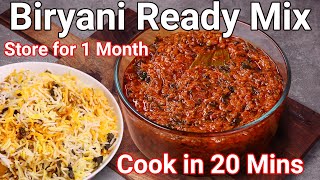 Instant Biriyani Gravy Mix Recipe  Cook Rice Dum Biryani in 20 Mins  Biryani Curry  Store 1 Month [upl. by Soisatsana]