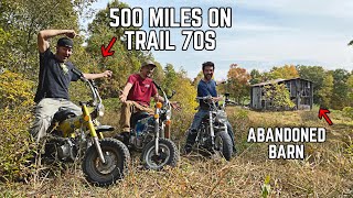 Riding 500 miles on 70’s Honda MINI BIKES to Find Ike’s ABANDONED Mountain Cabin 2020 Fall Special [upl. by Areval]