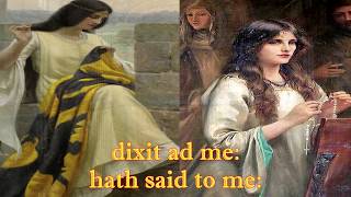 Very Old Beautiful Catholic Chant  Dominus Dixit Ad Me  English amp Latin Subtitles [upl. by Anaicilef1]