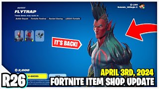 Fortnite Item Shop FLYTRAP SKIN IS BACK AND NO KRATOS [upl. by Jehius]