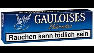 Gauloises Blondes Cigarette Review  Blue Pack [upl. by Sessilu]