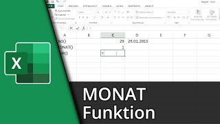 Excel Monat Funktion  TAGMONATJAHR ✅ Tutorial [upl. by Alvie]