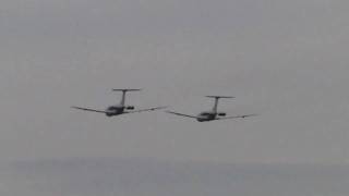 Formation of two VC10s on their final flight [upl. by Rehm416]