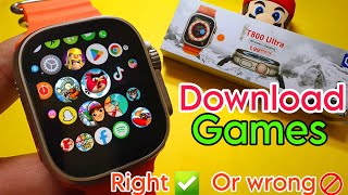 How To Download Games in T800 Ultra Smartwatch  Download Games in Smartwatch  T800  T900 Games [upl. by Reteid]