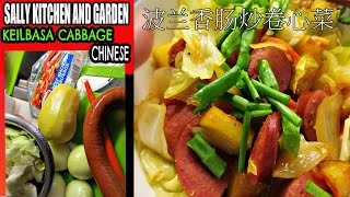 Polish KielbasaSausage Stir Fry CabbageampOnionampPotato Carrot Quick 5 Min Dinner HealthyNutritious [upl. by Ev]