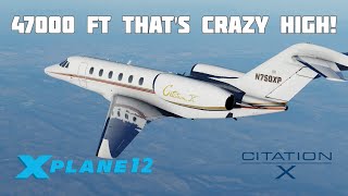 XPlane 12 Cessna Citation X  KRNO to KPDX Full Flight [upl. by Cohberg]