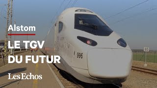 Les images du TGV du futur dAlstom testé en République tchèque [upl. by Reywas]