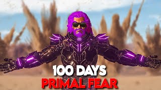 I Played 100 Days of Primal Fear on The Island  Ark Survival Evolved [upl. by Bilek]