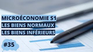 Les biens normaux et les biens inférieurs  microéconomie S1 [upl. by Erdman]