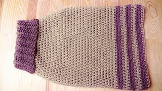 Doggy sweater crochet tutorial  Woolpedia [upl. by Horatia]