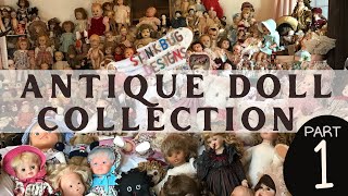 Huge Antique Doll Collection Hundreds of Vintage Dolls and Toys [upl. by Schlessel900]