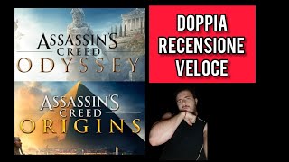 AC origins e AC odyssey doppia recensione veloce [upl. by Goeger]